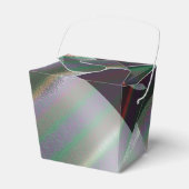 Modern zilver kwikvloeistof abstract schilderij bedankdoosjes (Voorkant Zijde)