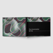 Modern zilver kwikvloeistof abstract schilderij gastenboek (Volledig)