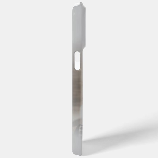 Modern zilver metallic een foto monogram Case-Mate iPhone case (Achterkant / Rechts)