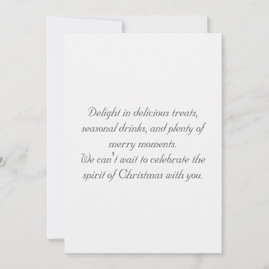 Modern zilveren kerstfeest met sprankelend licht kaart (Achterkant)