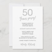 Modern zilvergrijs Mannen Kaart (Voorkant)