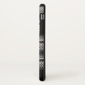 Modern zilvermonogram Case-Mate iPhone case (Achterkant/links)