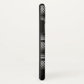 Modern zilvermonogram Case-Mate iPhone case (Achterkant/rechts)