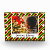 Modern ZIMBABWE FLAG Kerstmis Fotoblokken (Voorkant)