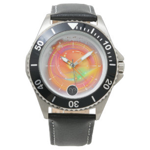 Modern Zodiac Sign ARIES Quote   elementenvuur Horloge