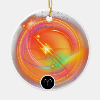 Modern Zodiac Sign ARIES Quote | elementenvuur Keramisch Ornament