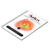 Modern Zodiac Sign ARIES Quote | elementenvuur Notitieboek (Linkerzijde)