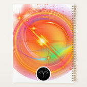 Modern Zodiac Sign ARIES Quote | elementenvuur Planner (Achterkant)