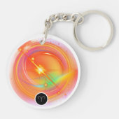 Modern Zodiac Sign ARIES Quote | elementenvuur Sleutelhanger (Achterkant)