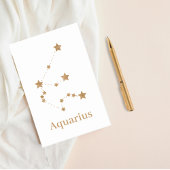 Modern Zodiac Sign Gold Aquarius | Element Air Post-it® Notes