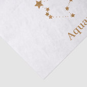 Modern Zodiac Sign Gold Aquarius | Element Air Tissuepapier (Detail)