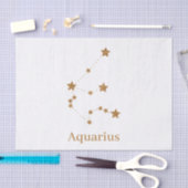 Modern Zodiac Sign Gold Aquarius | Element Air Tissuepapier (Craft)