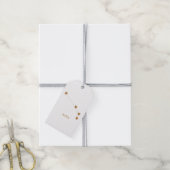 Modern Zodiac Sign Gold Aries | Element Fire Cadeaulabel (Met Touw)