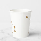 Modern Zodiac Sign Gold Aries | Element Fire Papieren Bekers (Rechts)