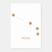 Modern Zodiac Sign Gold Aries | Element Fire Post-it® Notes (Voorkant)