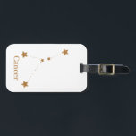 Modern Zodiac Sign Gold Cancer | Element Water Bagagelabel<br><div class="desc">Modern Zodiac Sign Gold Cancer | Element Water</div>