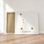 Modern Zodiac Sign Gold Cancer | Element Water Canvas Afdruk<br><div class="desc">Modern Zodiac Sign Gold Cancer | Element Water</div>