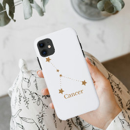 Modern Zodiac Sign Gold Cancer | Element Water Case-Mate iPhone Case