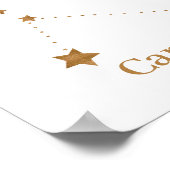 Modern Zodiac Sign Gold Cancer | Element Water Poster (Hoek)