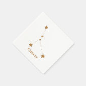 Modern Zodiac Sign Gold Cancer | Element Water Servet (Hoek)