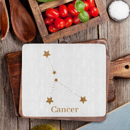 Modern Zodiac Sign Gold Cancer | Element Water Snijplank