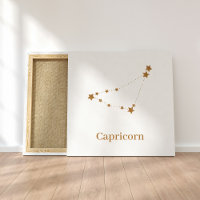 Modern Zodiac Sign Gold Capricorn | Element Earth
