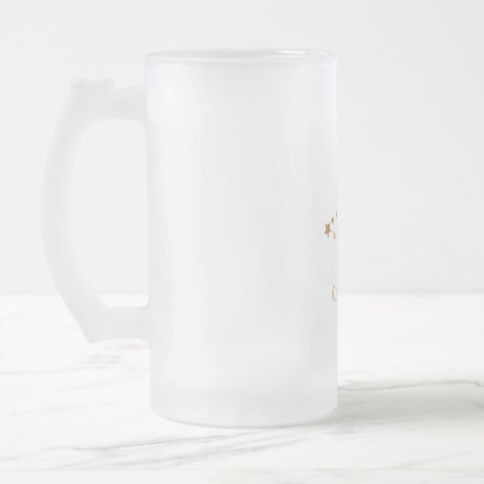 Modern Zodiac Sign Gold Capricorn | Element Earth Matglas Bierpul (Links)