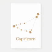 Modern Zodiac Sign Gold Capricorn | Element Earth Post-it® Notes (Voorkant)