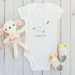 Modern Zodiac Sign Gold Capricorn | Element Earth Romper