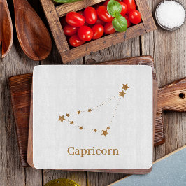 Modern Zodiac Sign Gold Capricorn | Element Earth Snijplank