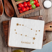 Modern Zodiac Sign Gold Gemini | Element Air Snijplank