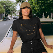 Modern Zodiac Sign Gold Gemini | Element Air T-shirt