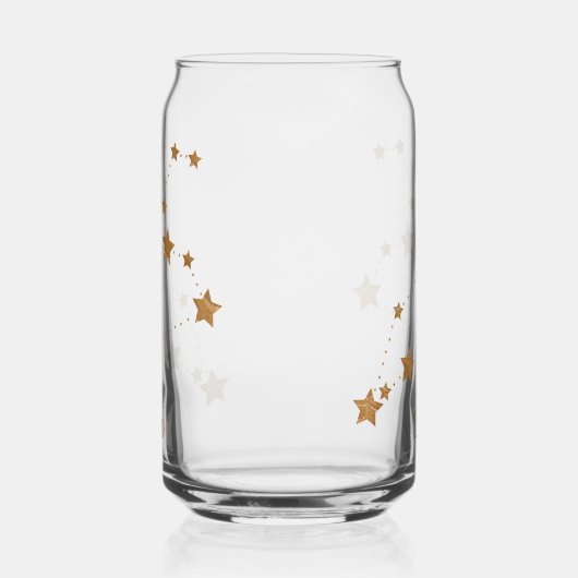 Modern Zodiac Sign Gold Leo | Element Fire Blikvorm Glas (Links)