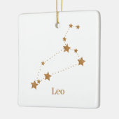 Modern Zodiac Sign Gold Leo | Element Fire Keramisch Ornament (Links)