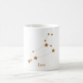 Modern Zodiac Sign Gold Leo | Element Fire Koffiemok (Center)