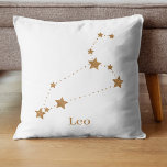 Modern Zodiac Sign Gold Leo | Element Fire Kussen<br><div class="desc">Modern Zodiac Sign Gold Leo | Element Fire</div>