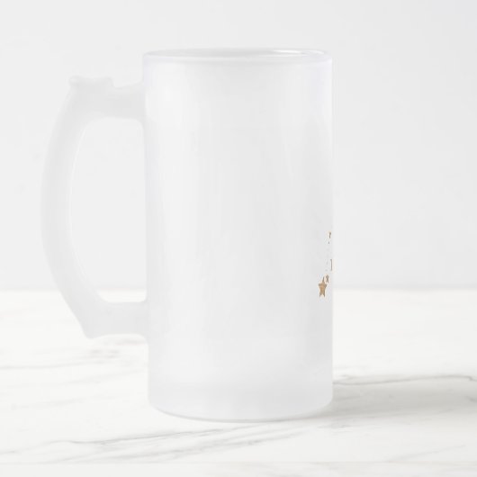 Modern Zodiac Sign Gold Leo | Element Fire Matglas Bierpul (Links)