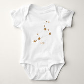 Modern Zodiac Sign Gold Leo | Element Fire Romper (Voorkant)