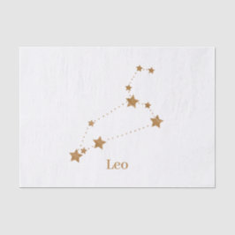 Modern Zodiac Sign Gold Leo | Element Fire Tissuepapier