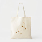 Modern Zodiac Sign Gold Leo | Element Fire Tote Bag (Voorkant)