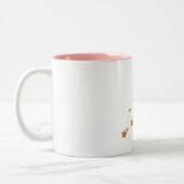 Modern Zodiac Sign Gold Leo | Element Fire Tweekleurige Koffiemok (Links)