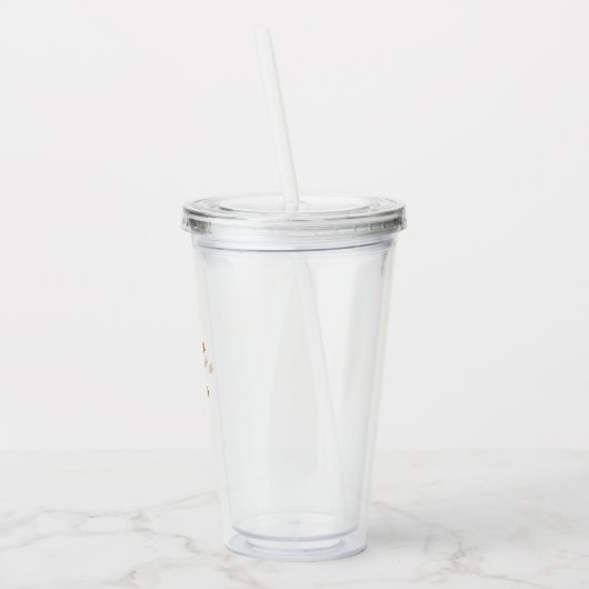 Modern Zodiac Sign Gold Libra | Element Air Acryl Drinkbeker (Links)