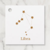 Modern Zodiac Sign Gold Libra | Element Air Bedankjes Labels (Voorkant)