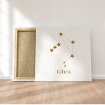 Modern Zodiac Sign Gold Libra | Element Air Canvas Afdruk<br><div class="desc">Modern Zodiac Sign Gold Libra | Element Air</div>