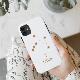 Modern Zodiac Sign Gold Libra | Element Air Case-Mate iPhone Case