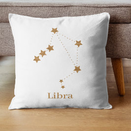 Modern Zodiac Sign Gold Libra | Element Air Kussen