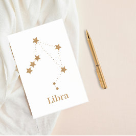 Modern Zodiac Sign Gold Libra | Element Air Post-it® Notes