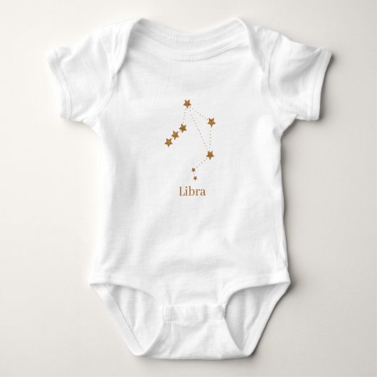 Modern Zodiac Sign Gold Libra | Element Air Romper (Voorkant)