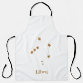 Modern Zodiac Sign Gold Libra | Element Air Schort (Voorkant)