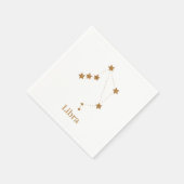 Modern Zodiac Sign Gold Libra | Element Air Servet (Hoek)